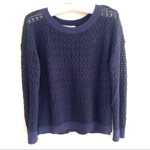 Loft Navy Blue Crew Neck Sweater